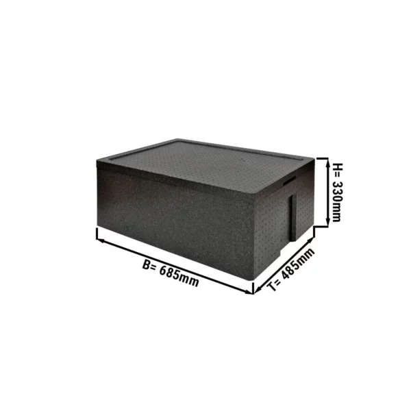 Termobox Maxi - 71,7 litrů | Izolovaný box | Polystyrenový box | Polibox | Zahřívací box