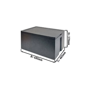Termobox Maxi - 82,3 litrů | Izolovaný box | Polystyrenový box | Polibox | Zahřívací box