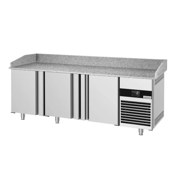 Chladící stůl na pizzu PREMIUM - 2100x800mm - se 3 dveřmi a 6 zásuvkami - Image 6