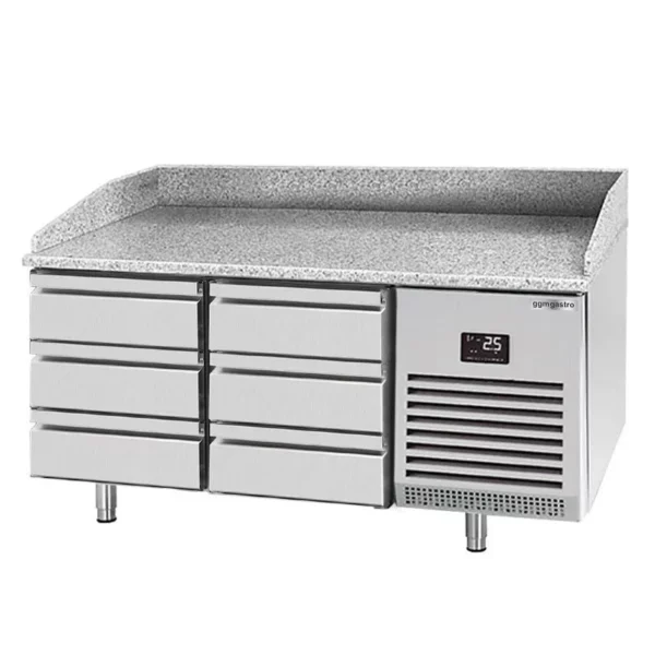 Chladící stůl na pizzu PREMIUM PLUS - 1490x700mm - se 6 zásuvkami - Image 2
