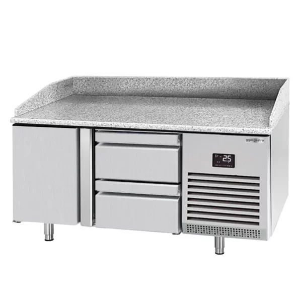 Chladící stůl na pizzu PREMIUM PLUS - 1490 x 700 mm - s 1 dvířky a 2 zásuvkami - Image 6