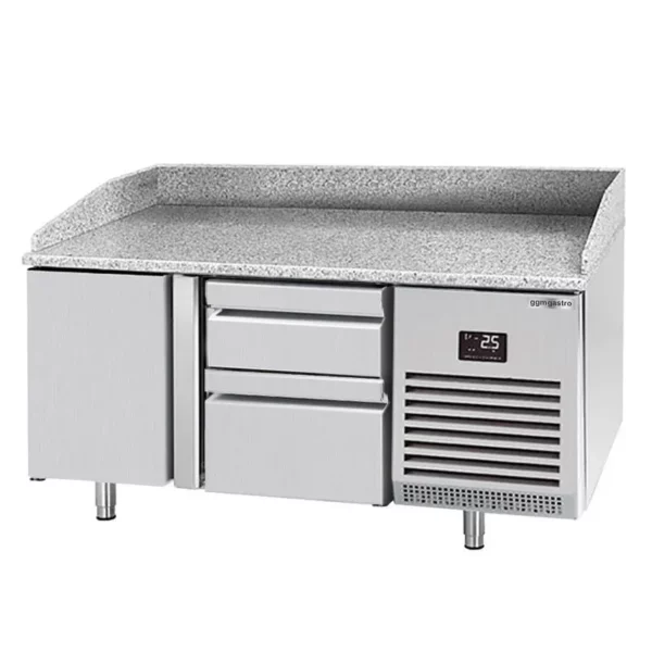 Chladící stůl na pizzu PREMIUM PLUS - 1490 x 700 mm - s 1 dvířky a 2 zásuvkami - Image 6