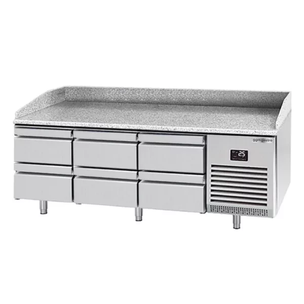 Chladící stůl na pizzu PREMIUM PLUS - 1980x700mm - se 6 zásuvkami - Image 2