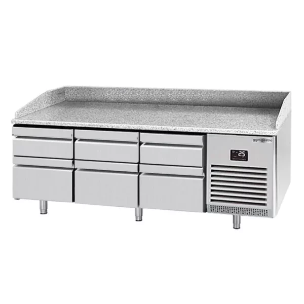 Chladící stůl na pizzu PREMIUM PLUS - 1980x700mm - se 6 zásuvkami - Image 2