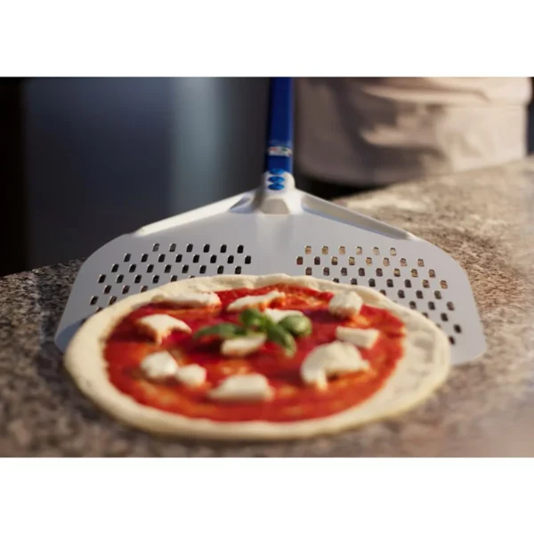 Lopata na pizzu z hliníku - 45 cm - perforovaná - Image 3