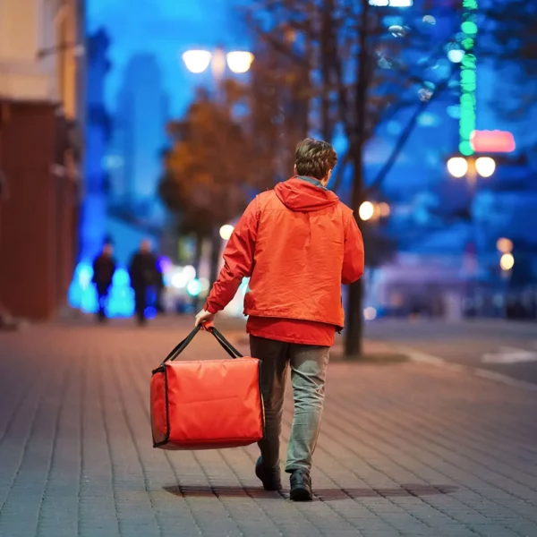BurgerBag Pro - Vyhřívaná taška na doručení - na 12 krabiček na hamburgery - červená - Image 6