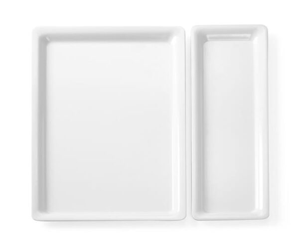 Porcelánový bufetový podnos GN, Fine Dine, GN 2/4, 530x163x(H)20mm