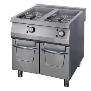 Elektrická fritéza s kohoutkem Premium – 2 x 22 L | Maxima 09398608