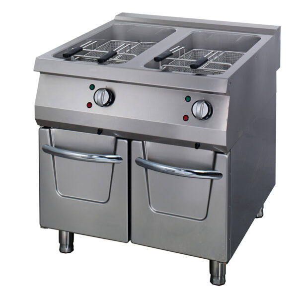 Elektrická fritéza s kohoutkem Premium – 2 x 22 L | Maxima 09398608