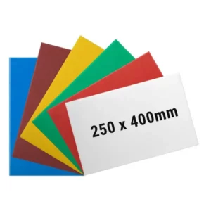 (6 kusů) sada prkénka na krájení - 25 x 40 cm - tloušťka 1 cm - vícebarevná
