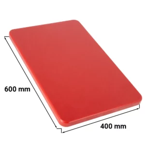 Prkénka na krájení - 40 x 60 cm - tloušťka 2 cm - červená