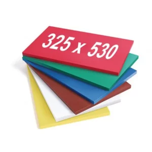 (6 kusů) sada prkénka na krájení - 53 x 32,5 cm - tloušťka 2 cm - vícebarevná