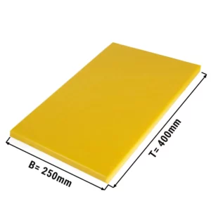 Prkénka na krájení - 25 x 40 cm - tloušťka 2 cm - žlutá