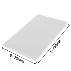 Prkénka na krájení - 30 x 50 cm - tloušťka 2 cm - bílá