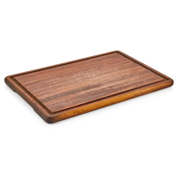 (6 kusů) Steakový talíř - dřevo Iroko - 400x250mm - Image 4