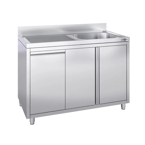 Skříňka pod umyvadlo - 1200x600mm - s nádobou na odpad a 1 umyvadlem vpravo - Image 4