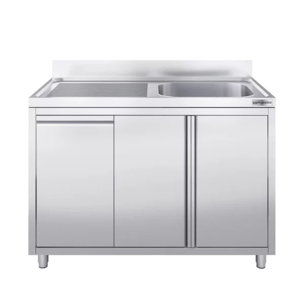 Skříňka pod umyvadlo - 1200x600mm - s nádobou na odpad a 1 umyvadlem vpravo - Image 5