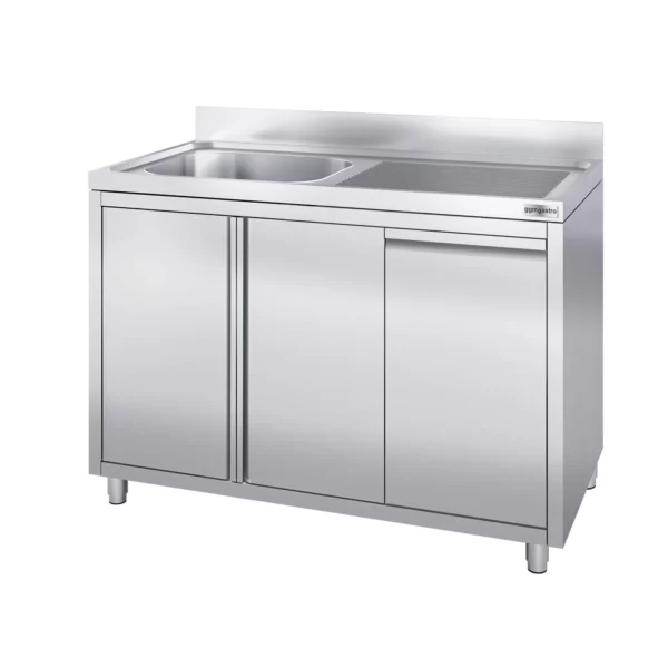 Skříňka s umyvadlem - 1200x700mm - s nádobou na odpad a 1 umyvadlem vlevo - Image 6
