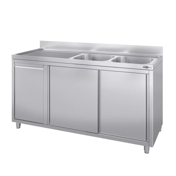 Skříňka s umyvadlem - 1800x700mm - s nádobou na odpad a 2 umyvadly vpravo - Image 4