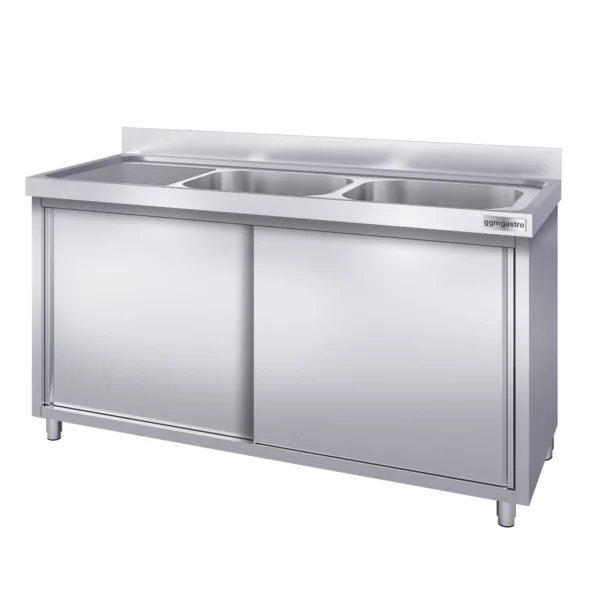 Dřezová skříňka PREMIUM - 1400x700mm - se 2 umyvadly vpravo - Image 3