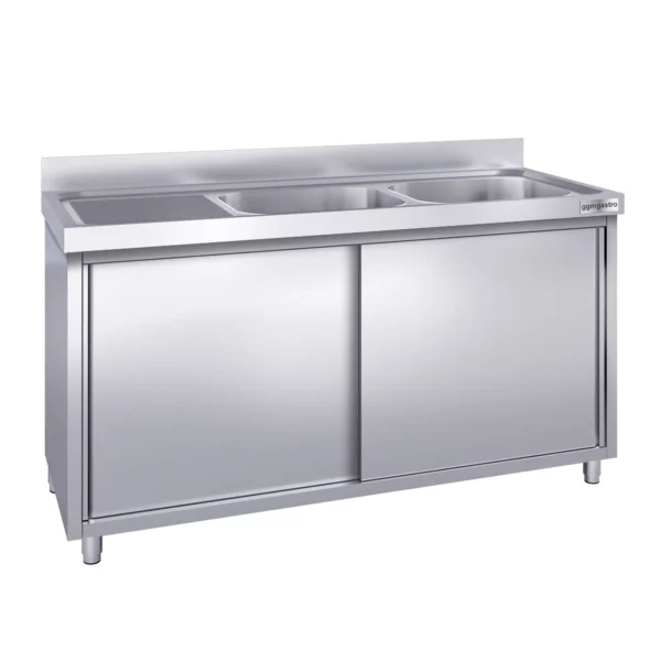 Dřezová skříňka PREMIUM - 1600x700mm - se 2 umyvadly vpravo - Image 4