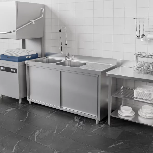 Dřezová skříňka ECO - 2000x600mm - se 2 umyvadly vlevo - Image 7