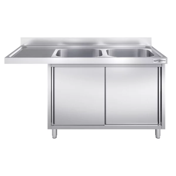 Dřezová skříňka k myčce nádobí 1600x600mm - se 2 umyvadly vpravo - Image 3