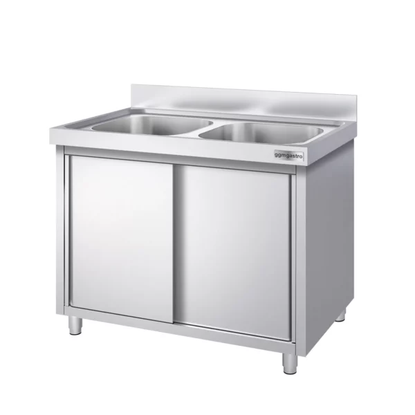 Dřezová skříňka PREMIUM - 1600x700mm - se 2 umyvadly ve středu - Image 4