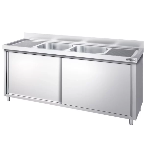Dřezová skříňka PREMIUM - 1800x700mm - se 2 umyvadly ve středu - Image 3