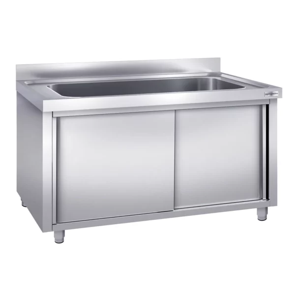 Skříňka na mytí hrnců - 2000x700mm - s 1 umyvadlem - Image 2
