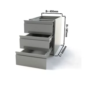 Zásuvkový blok se 3 zásuvkami PREMIUM - modul spodní konstrukce 400x560mm