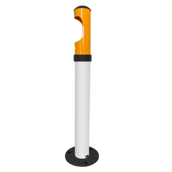 Stojanový popelník vyrobený z hliníku - bílá/oranžová - Image 4