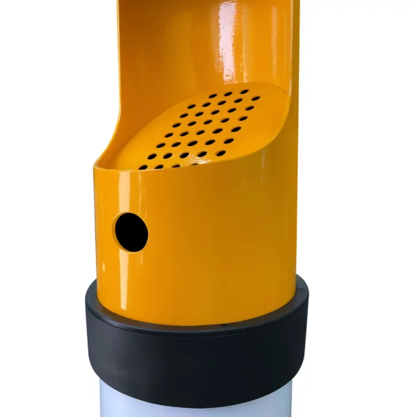 Stojanový popelník vyrobený z hliníku - bílá/oranžová - Image 6