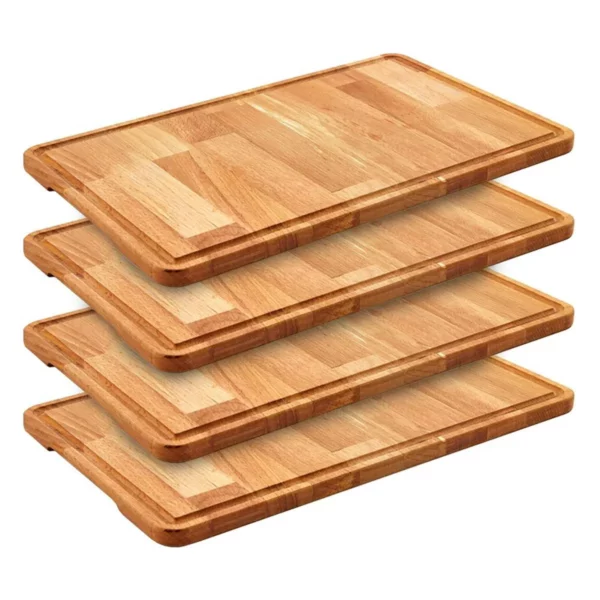 (6 kusů) steakový talíř - dub - 400x250mm - Image 5