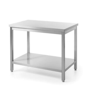 Samostatný stôl s policou – montovaný, hĺbka 600 mm, HENDI, Kitchen Line, 1200x600x(H)850mm