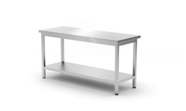 Samostatný stůl s policí - montovaný, hloubka 600 mm, HENDI, Kitchen Line, 1800x600x(H)850mm - Image 6