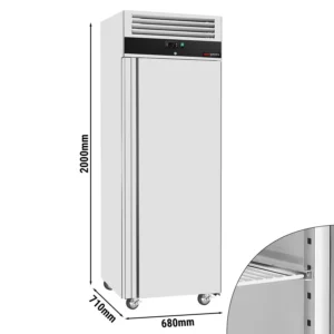 Mraznička ECO - 400 litrů - s 1 dveřmi - nerezové vnitřní dveře