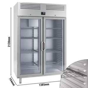 Mraznička PREMIUM PLUS - GN 2/1 - 1240 litrů - se 2 skleněnými dvířky