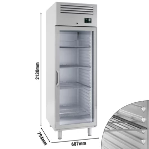 Mraznička PREMIUM PLUS - GN 2/1 - 560 litrů - s 1 skleněnými dvířky