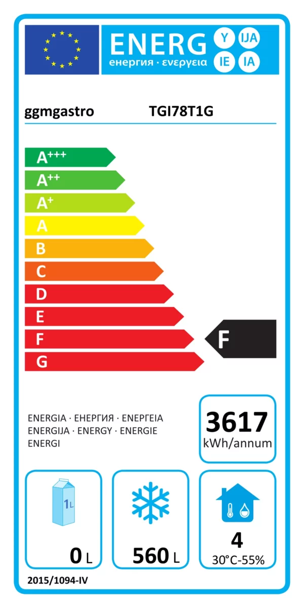Mraznička PREMIUM PLUS - GN 2/1 - 560 litrů - s 1 skleněnými dvířky - Image 7