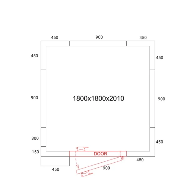 Mrazící box - 1,8 x 1,8 m - výška: 2,01 m - 4,30 m3 - Image 14