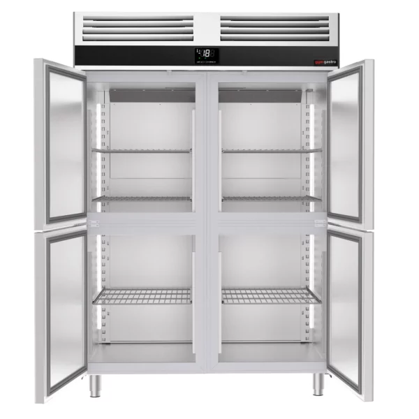 Mraznička PREMIUM - GN 2/1 - 1400 litrů - se 4 nerezovými polovičními dveřmi - Image 6