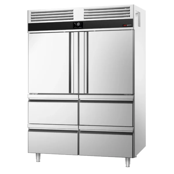 Mraznička PREMIUM - GN 2/1 - 1400 litrů - se 2 nerezovými polovičními dvířky a 4 zásuvkami - Image 7