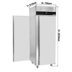 Průchodový mrazák PREMIUM - GN 2/1 - 700 litrů - s 1 předními dveřmi a 1 zadními dveřmi