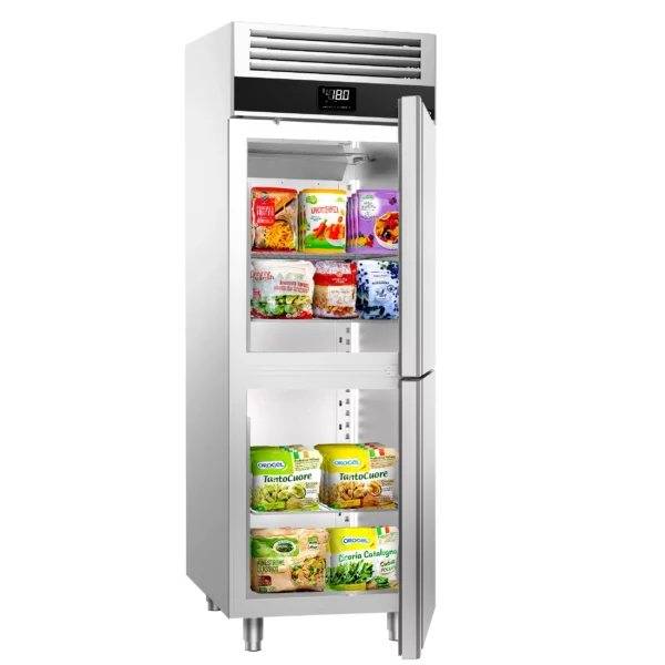 Mraznička PREMIUM - GN 2/1 - 700 litrů - se 2 nerezovými polovičními dveřmi - Image 6