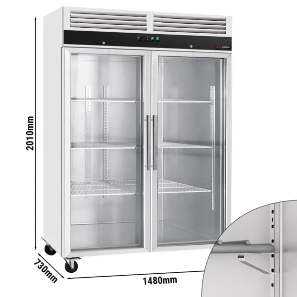 Mraznička ECO - 1200 litrů - se 2 skleněnými dveřmi