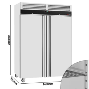 Mraznička ECO - 1200 litrů - se 2 dveřmi - nerezové vnitřní dveře