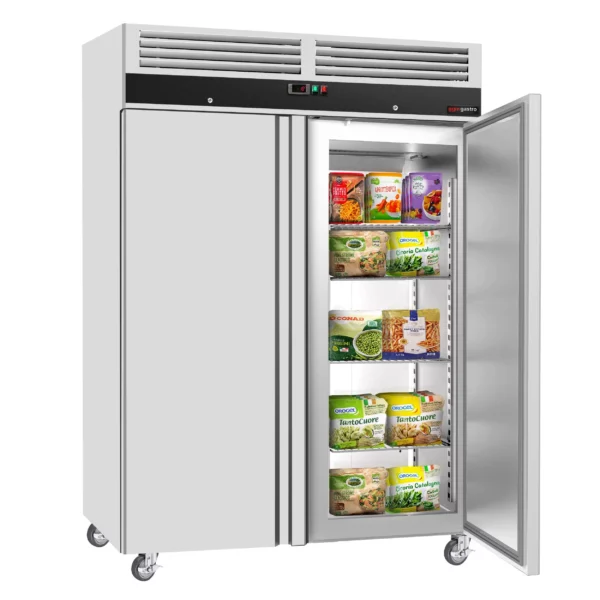 Mraznička ECO - GN 2/1 - 1400 litrů - se 2 dveřmi - nerezové vnitřní dveře - Image 7