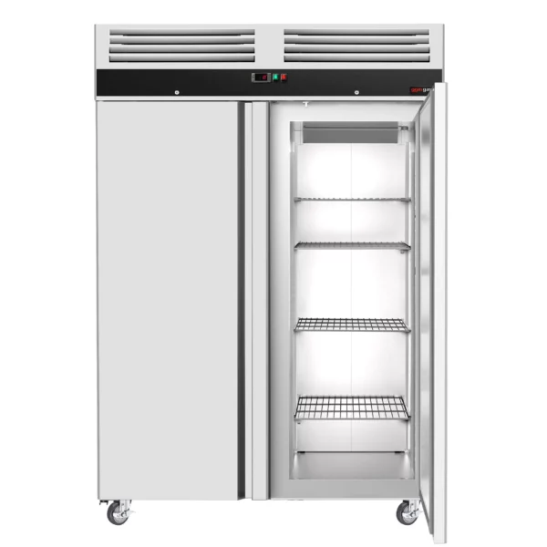Mraznička ECO - GN 2/1 - 1400 litrů - se 2 dveřmi - nerezové vnitřní dveře - Image 8