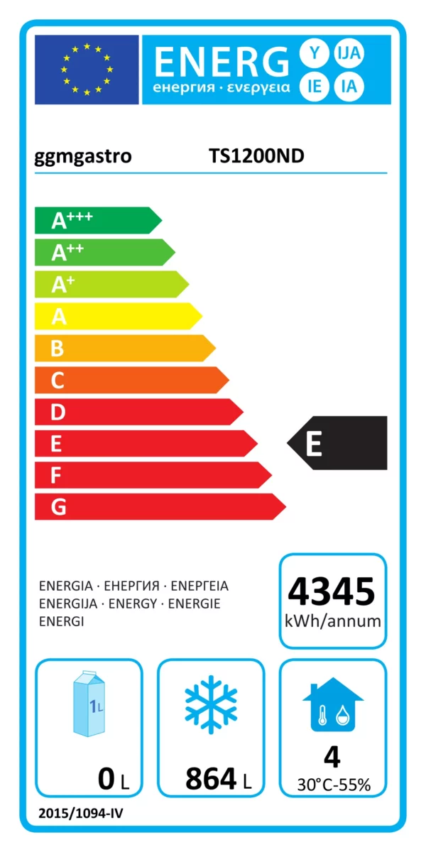 Mraznička ECO - 1200 litrů - se 2 dveřmi - nerezové vnitřní dveře - Image 9